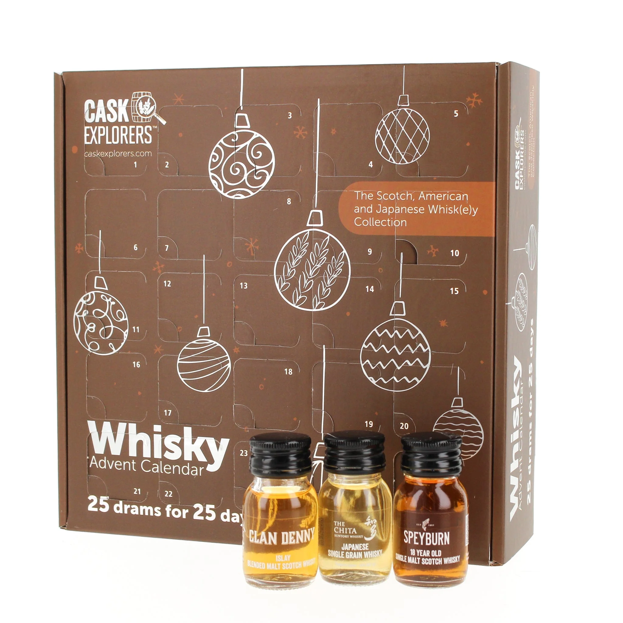 25 Day Scotch/ USA/ Japanese Whisky Advent Calendar 2023 25x3cl