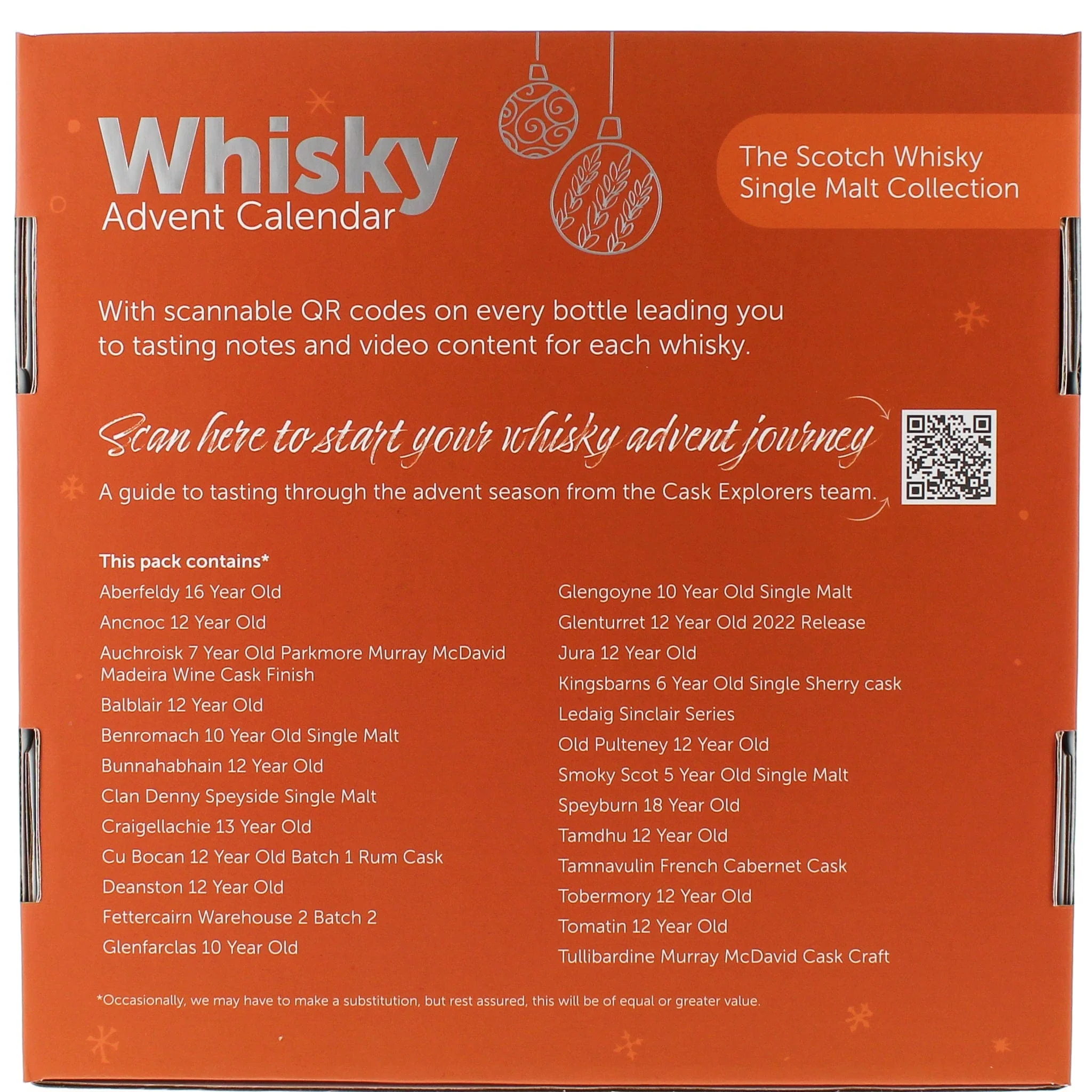 25 Day Single Malt Scotch Whisky Advent Calendar 2023 25x3cl - Image 2