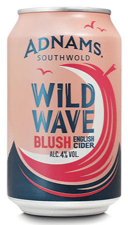 Adnams Southwold Wild Wave Blush Cider Cans 12x330ml