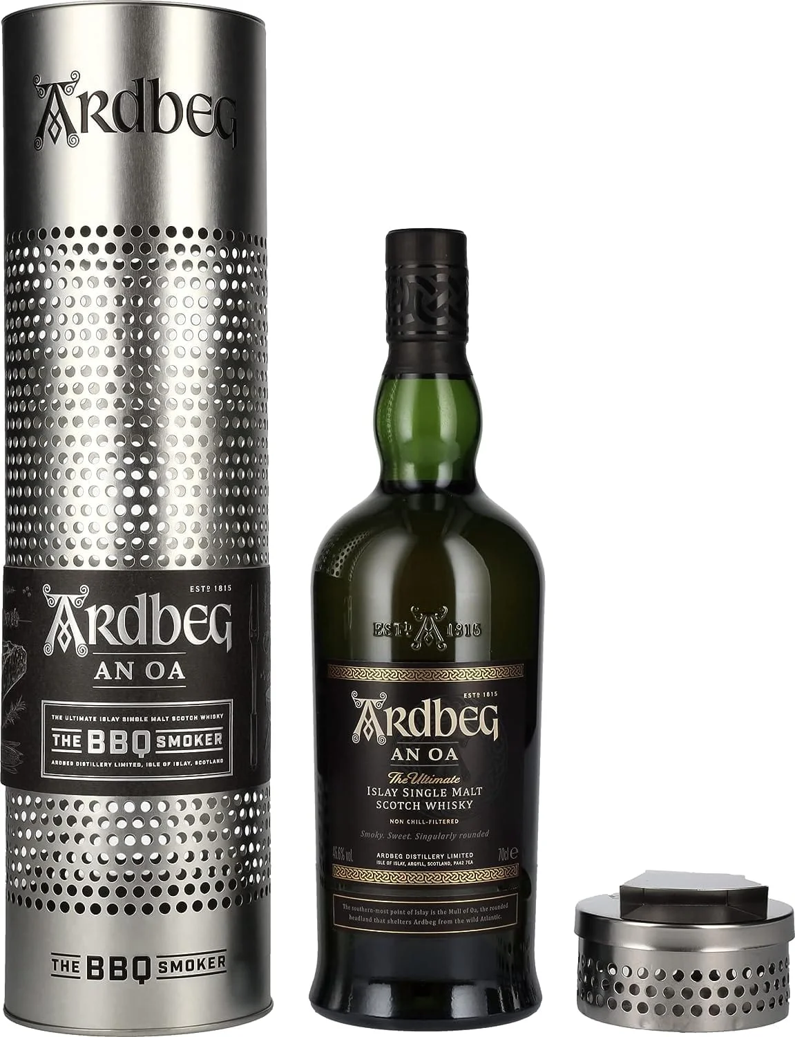 Ardbeg 'An Oa' Limited Edition BBQ Smoker Gift Tin 70cl