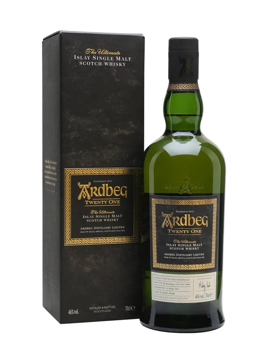 Ardbeg Twenty One 21 Year Old Single Malt Scotch Whisky 70cl