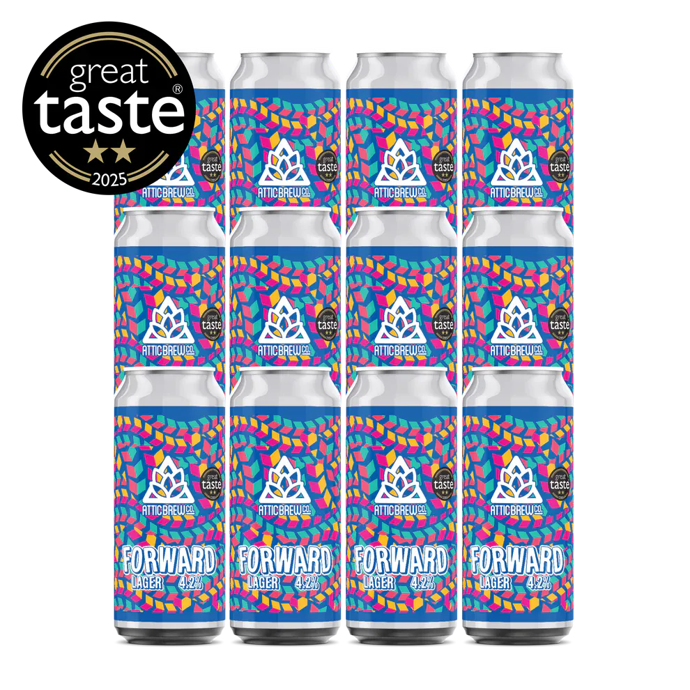 Attic Brew Co Forward Lager Cans 12x440ml - Image 2