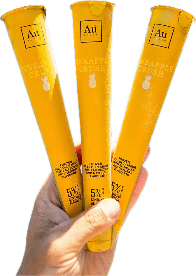 Au Vodka Pineapple Crush Ice Lollies 12x100ml