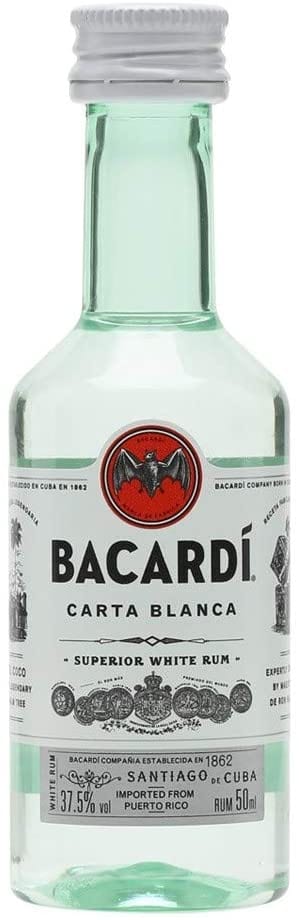 Bacardi Carta Blanca Superior White Rum Miniature 5cl