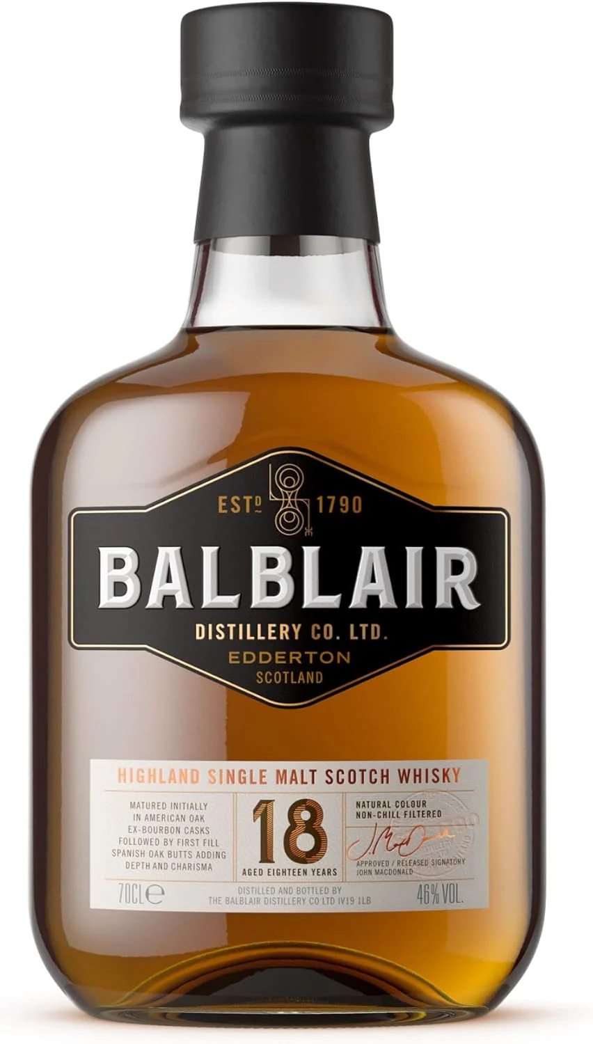 Balblair 18 Year Old Highland Single Malt Scotch Whisky 70cl