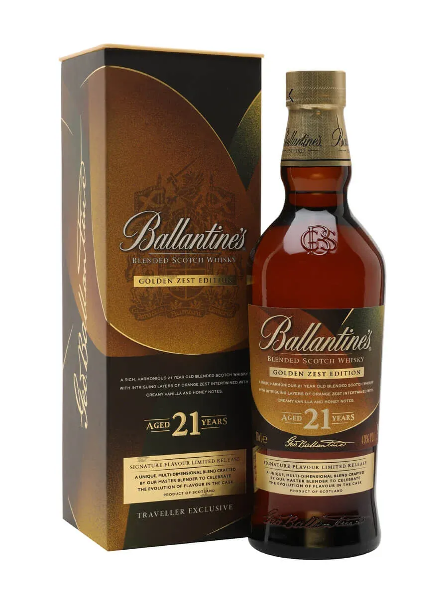 Ballantine's 21 Year Old Golden Zest Edition Flavour Series Blended Scotch Whisky 70cl