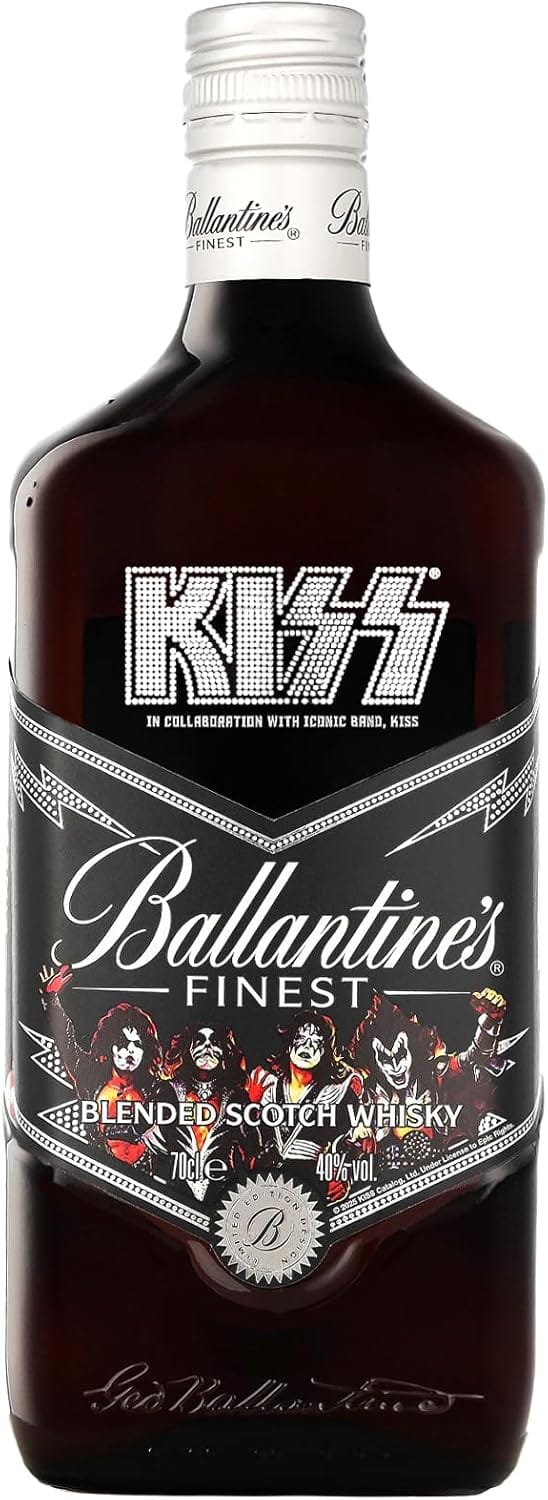 Ballantine's Finest x KISS True Music Icons 2025 Release Blended Scotch Whisky 70cl