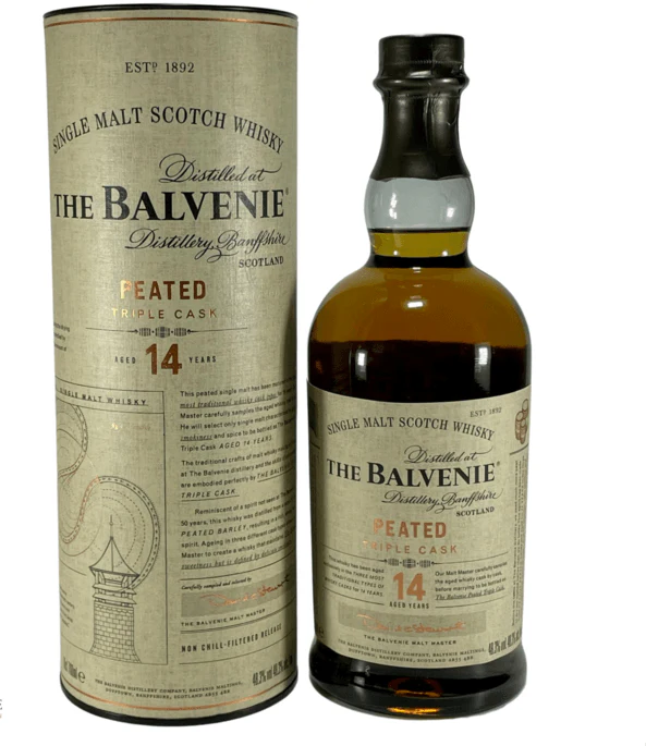 The Balvenie 14 Year Old Peated Triple Cask Single Malt Scotch Whisky 70cl