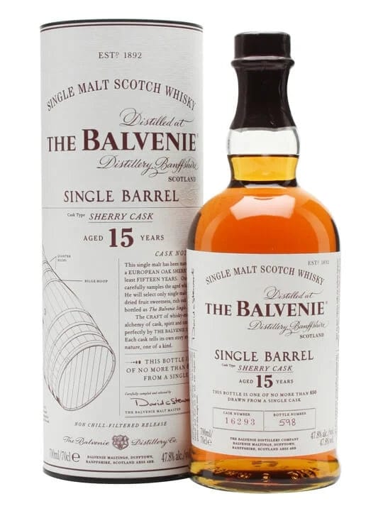 The Balvenie 15 Year Old Sherry Cask Single Malt Scotch Whisky 70cl