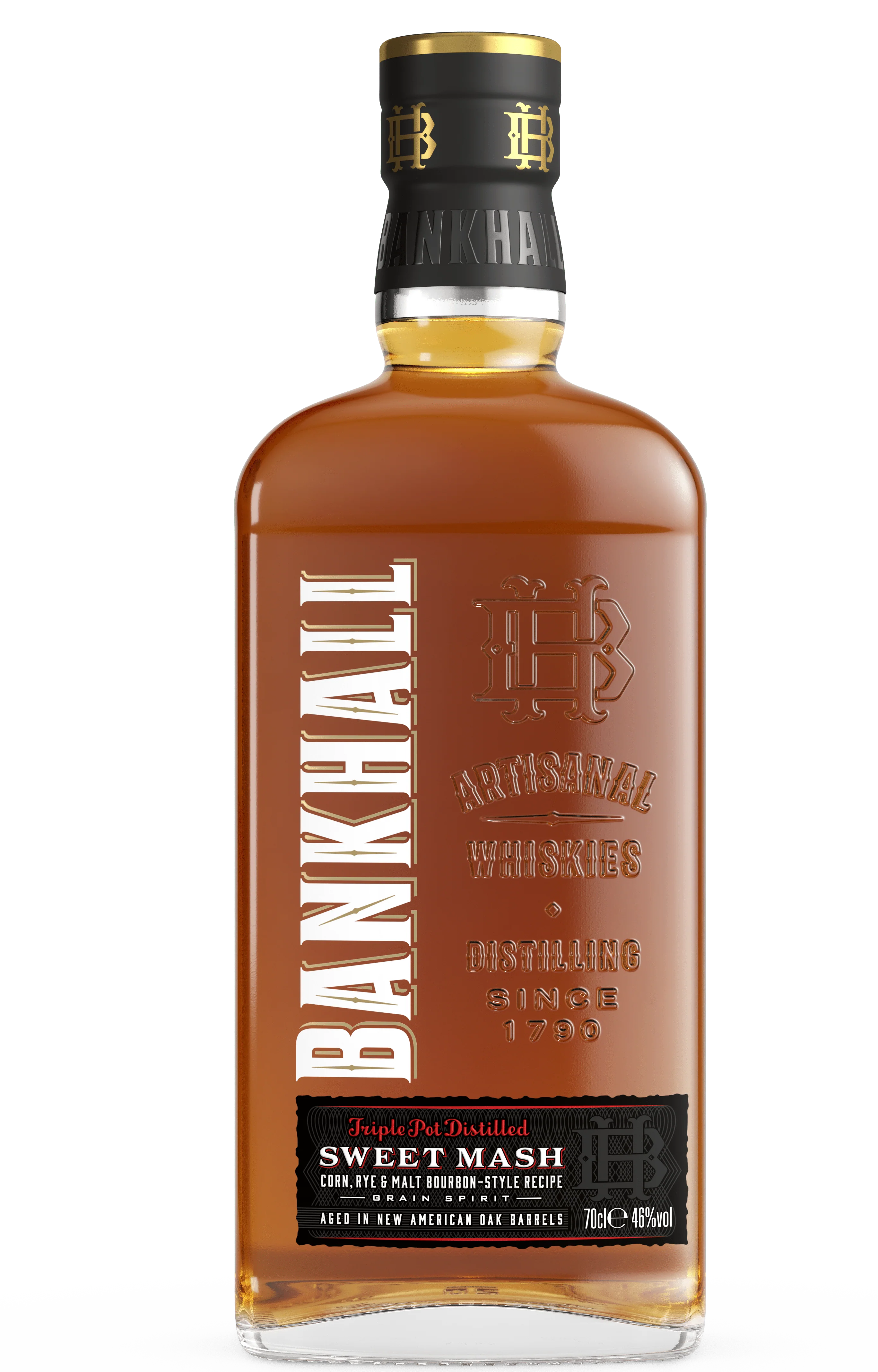 Bankhall Triple Pot Distilled Sweet Mash British Single Malt Whisky 70cl