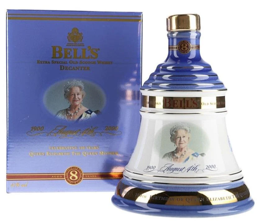 Bell's 8 Year Old Ceramic Decanter The Queen Mother's 100th Birthday 70cl