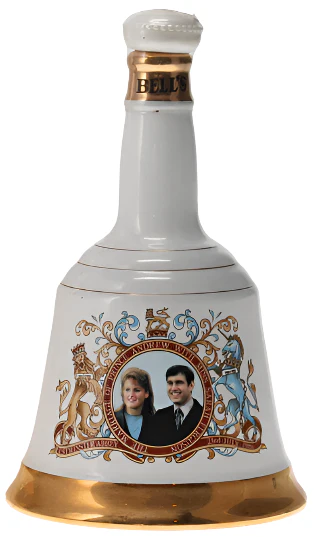 Bell's Royal Wedding Decanter Prince Andrew & Sarah Jane Ferguson Gift Box 75cl