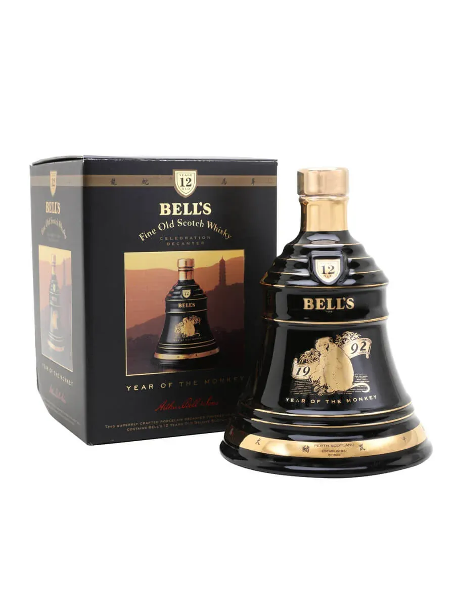 Bell's Year Of The Monkey 1992 12 Year Old Blended Scotch Whisky Decanter 70cl