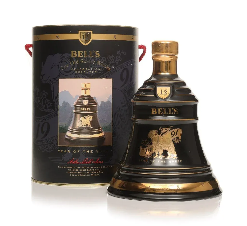 Bell's Year Of The Sheep 1991 12 Year Old Blended Scotch Whisky Decanter 70cl