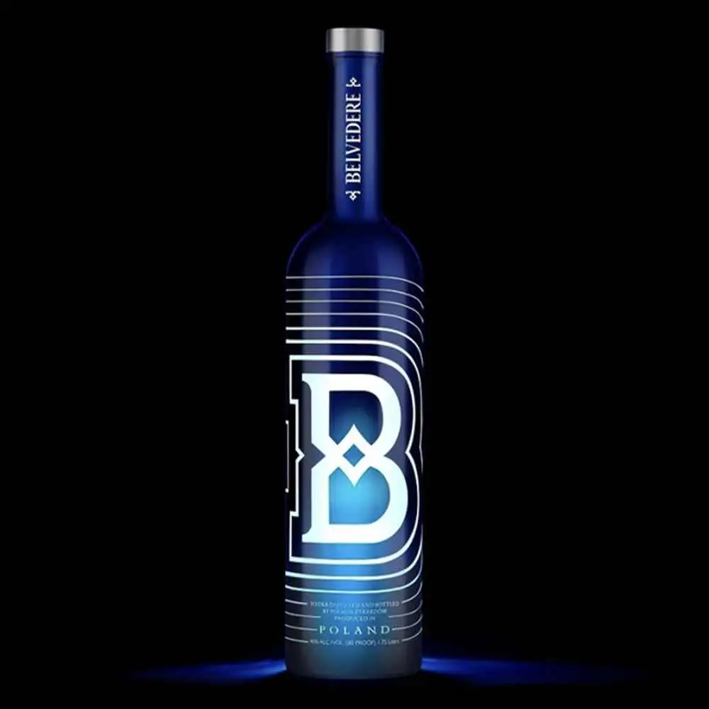 Belvedere Vodka B Label Illuminated Magnum Bottle 1.75L - Image 2