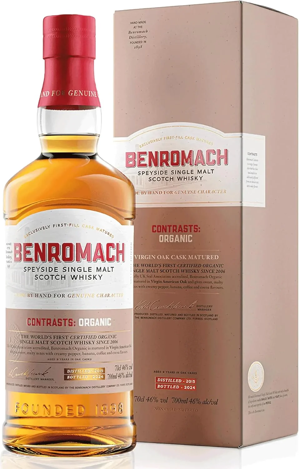 Benromach Contrasts Organic Single Malt Scotch Whisky 70cl