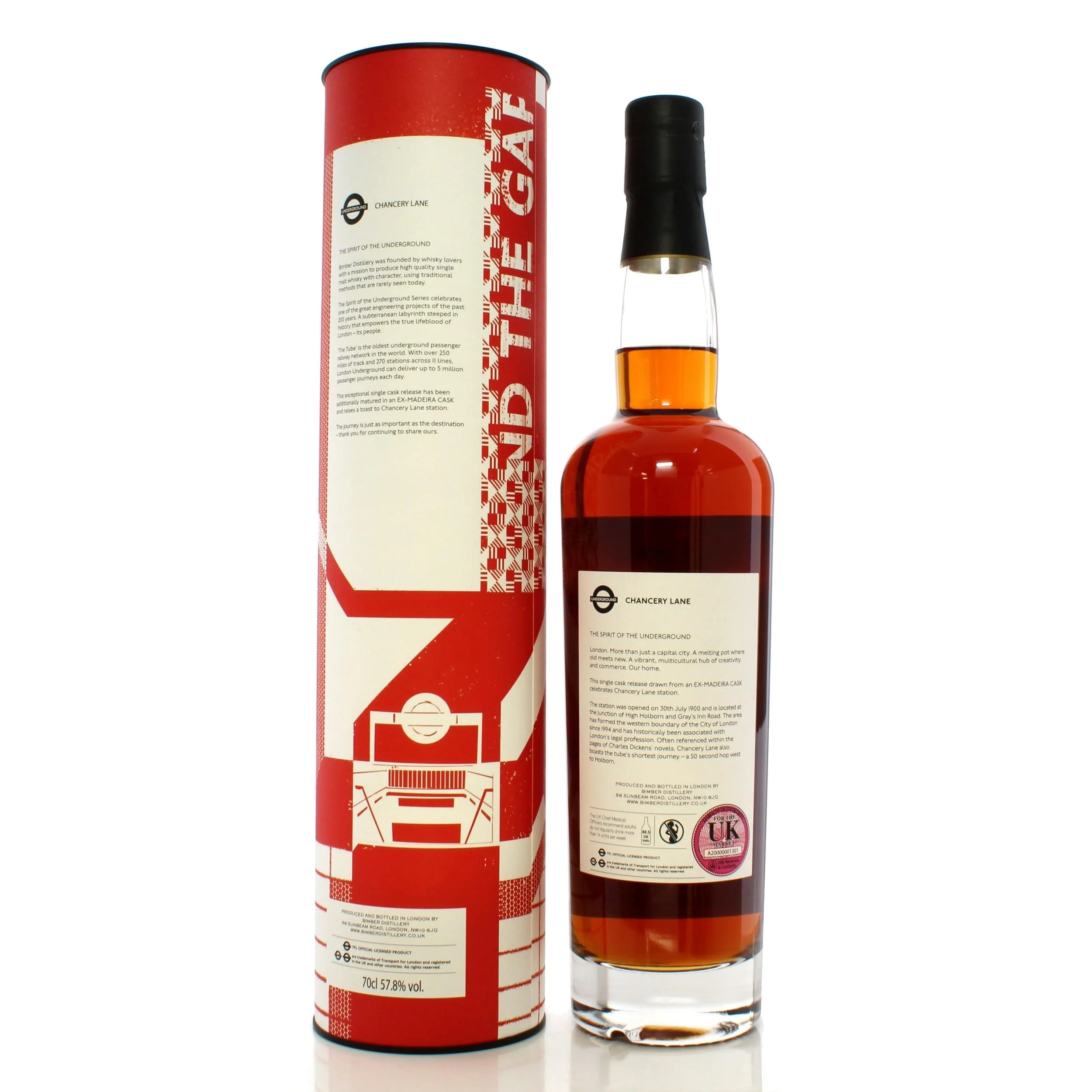 Bimber Single Cask #107/1 The Spirit of the Underground - Chancery Lane 70cl - Image 2
