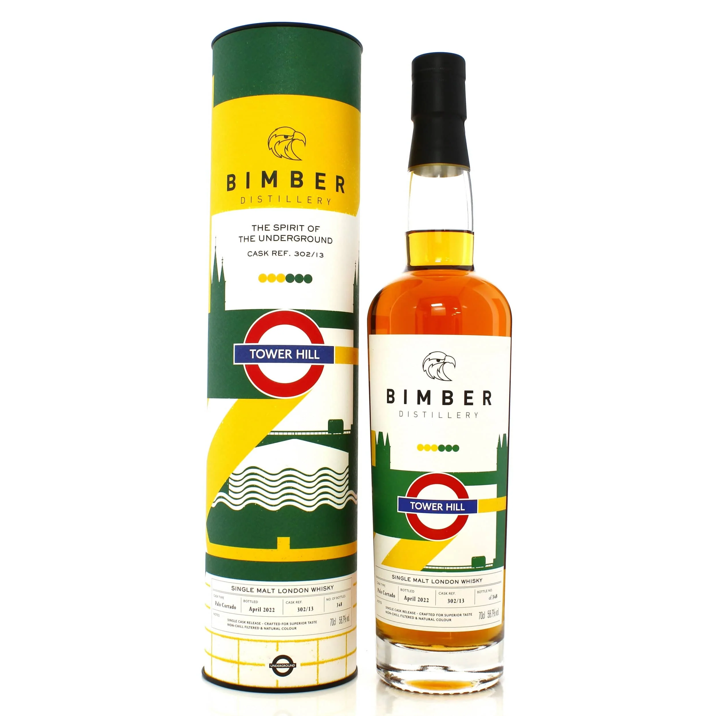 Bimber Single Cask #302/13 The Spirit of the Underground - Tower Hill 70cl