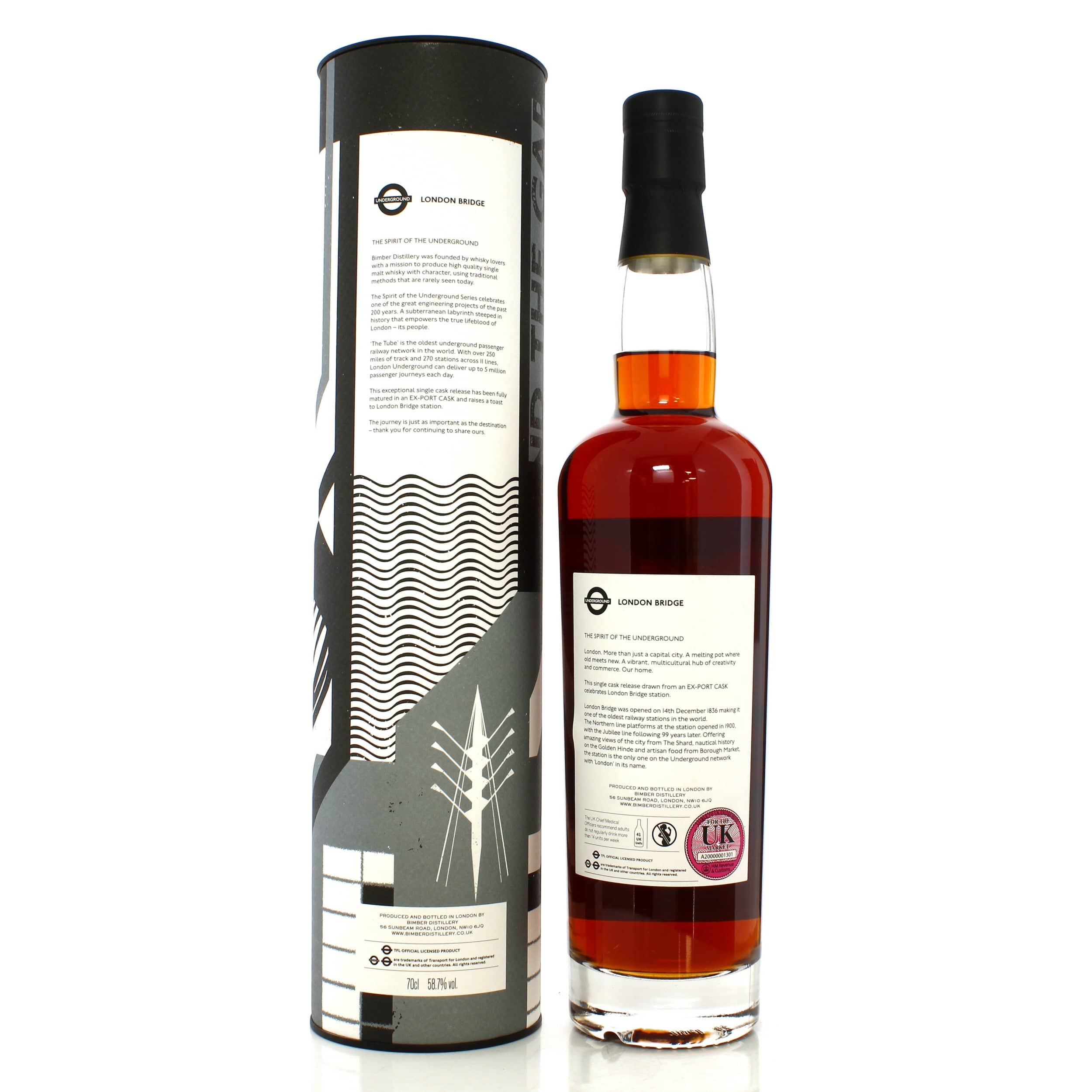 Bimber Single Cask #35 The Spirit of the Underground - London Bridge 70cl - Image 2