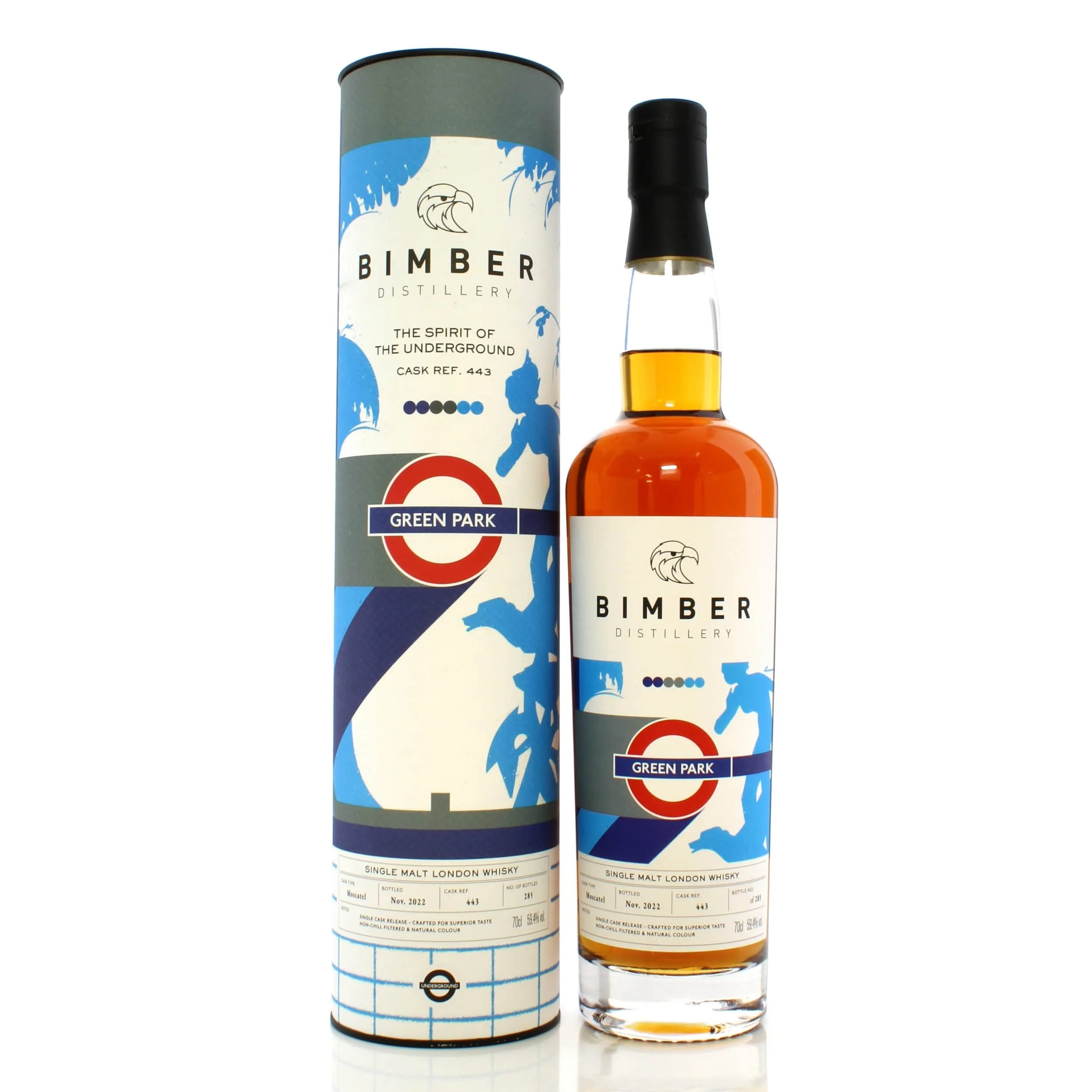 Bimber Single Cask #443 The Spirit of the Underground - Green Park 70cl
