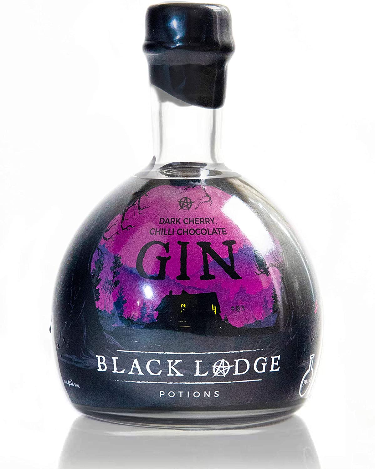 Black Lodge Potions Dark Cherry, Chilli & Chocolate Gin 70cl