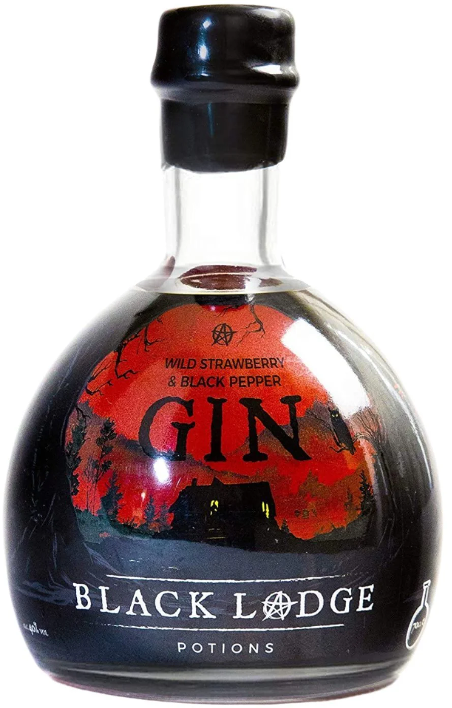 Black Lodge Potions Wild Strawberry & Black Pepper Gin 70cl