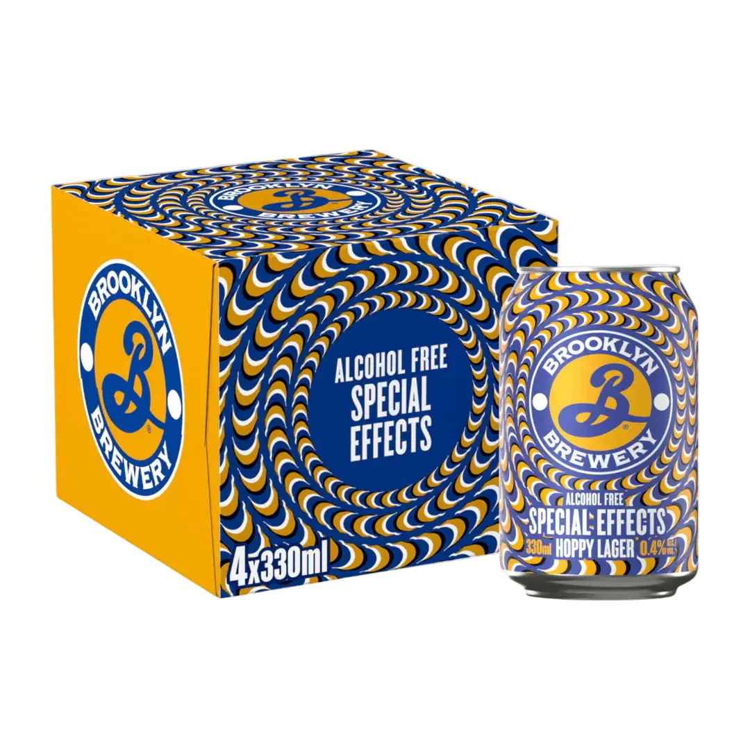 Brooklyn Alcohol Free Lager Beer Cans 4x330ml