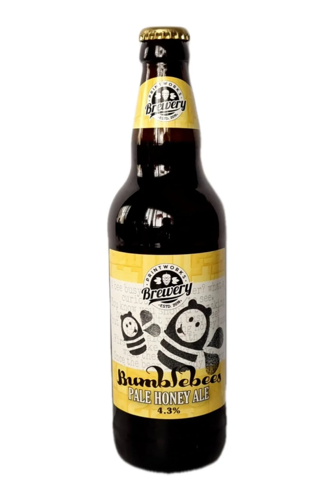 Printworks Distillery Bumblebees Pale Honey Ale Bottled Beer Case 8x500ml