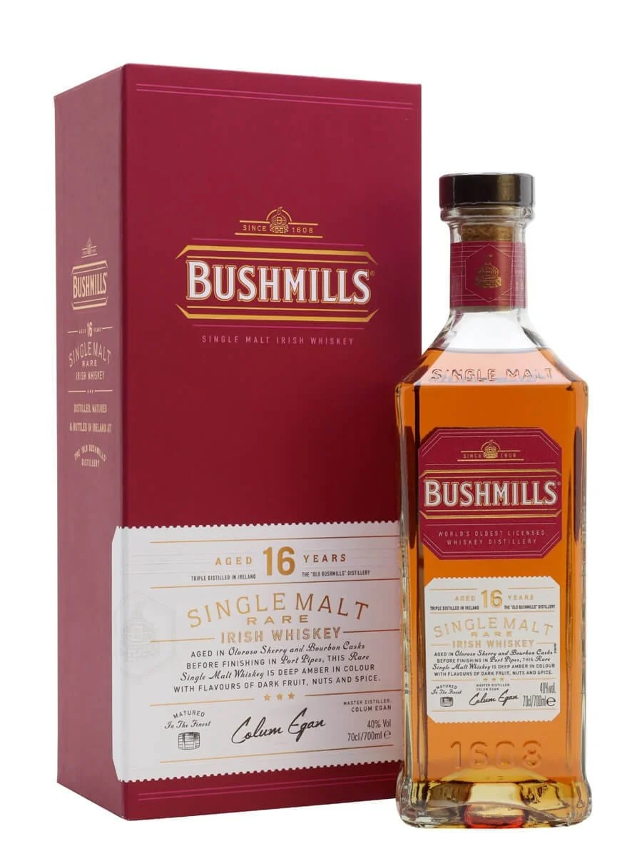 Bushmills 16 Year Old Single Malt Irish Whiskey 70cl