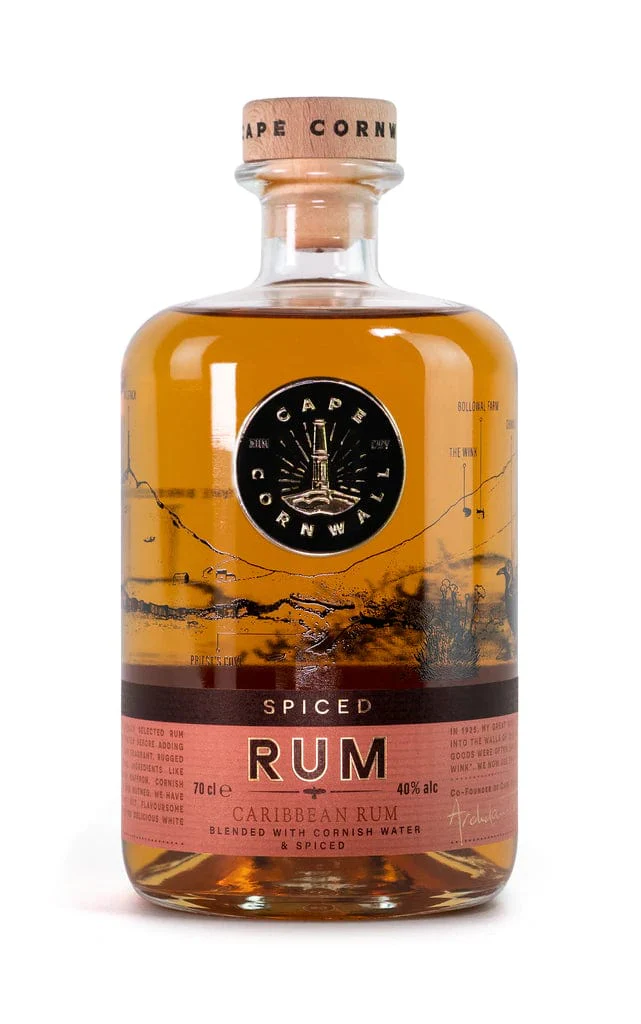 Cape Cornwall Spiced Rum 70cl