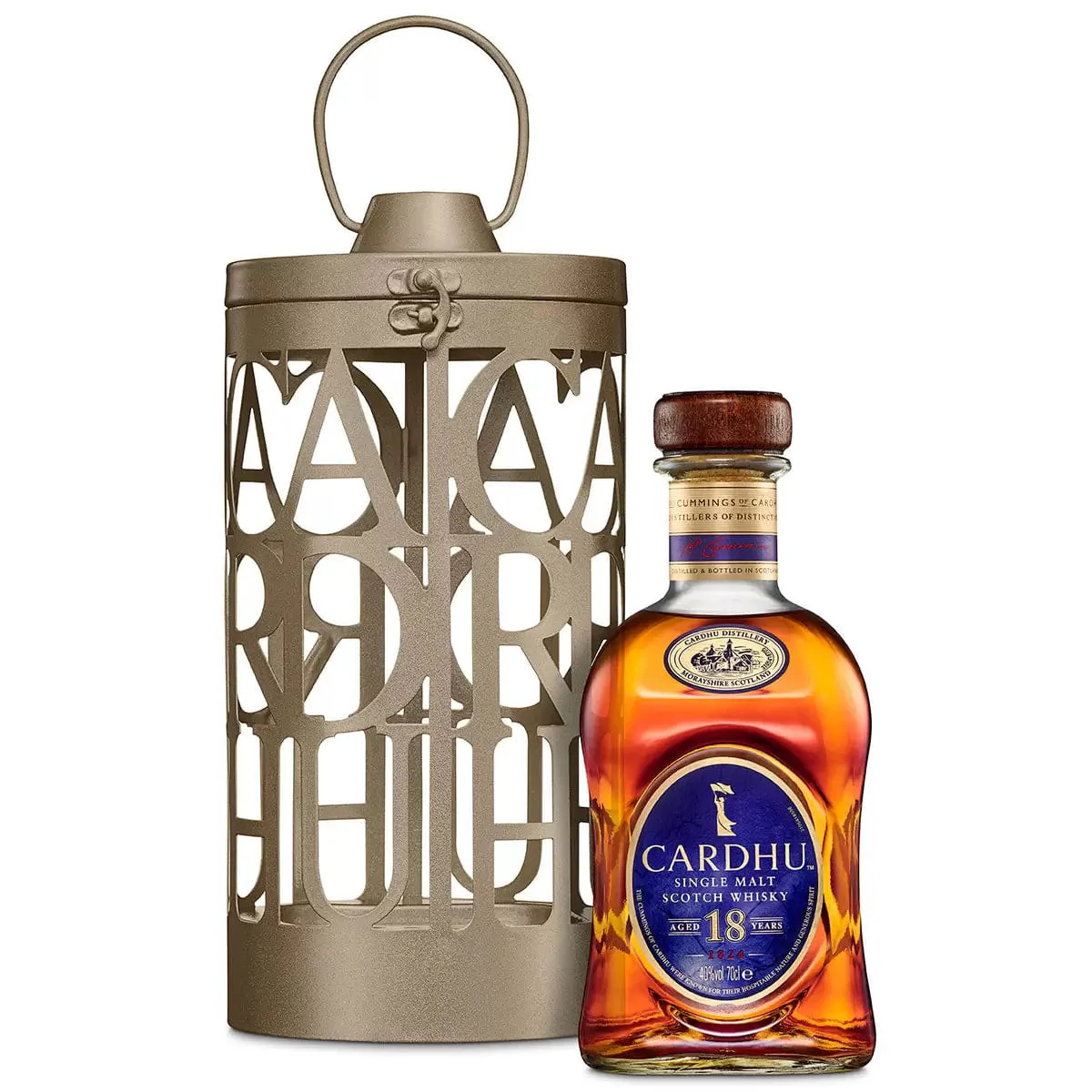 Cardhu 18 Year Old Single Malt Scotch Whisky Lantern Gift Pack 70cl