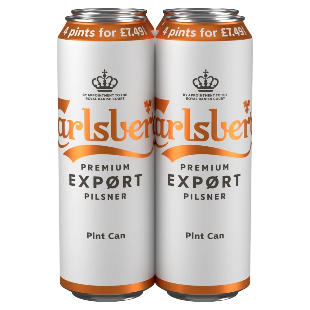 Carlsberg Export Lager Beer Pint Cans 24x568ml PM £7.49