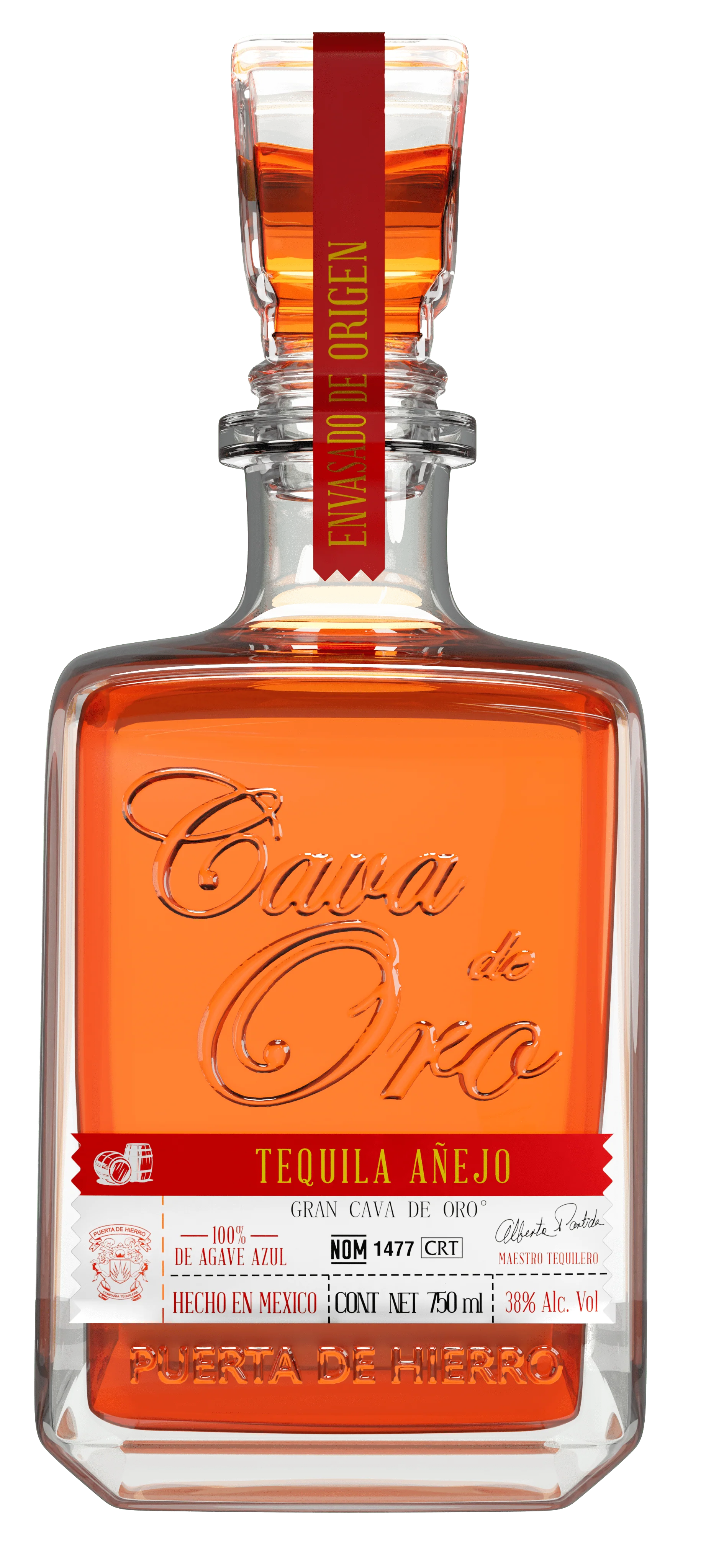 Cava de Oro Tequila AƱejo 5cl