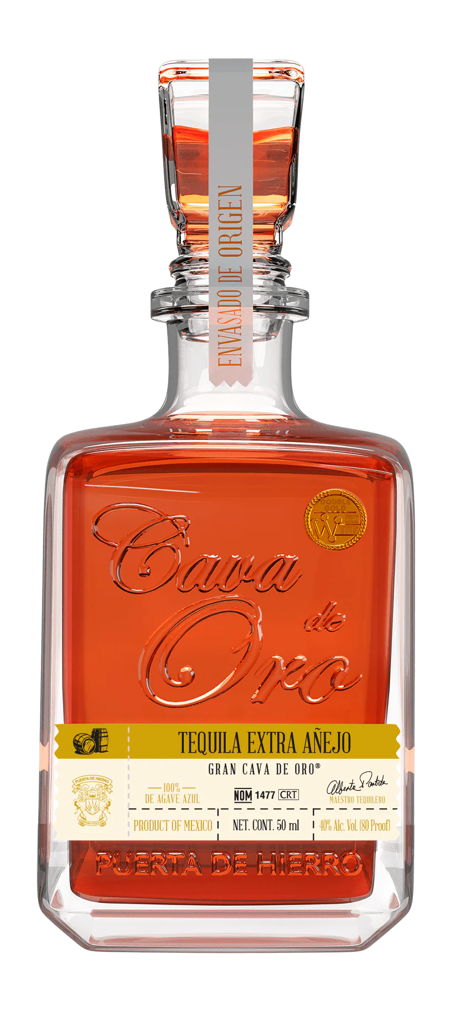Cava De Oro Tequila Extra AƱejo 5cl