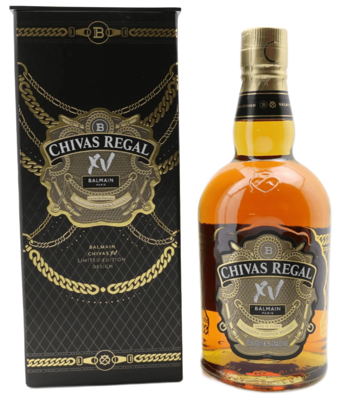 Chivas Regal 15 Year Old XV Balmain Limited Edition 1L
