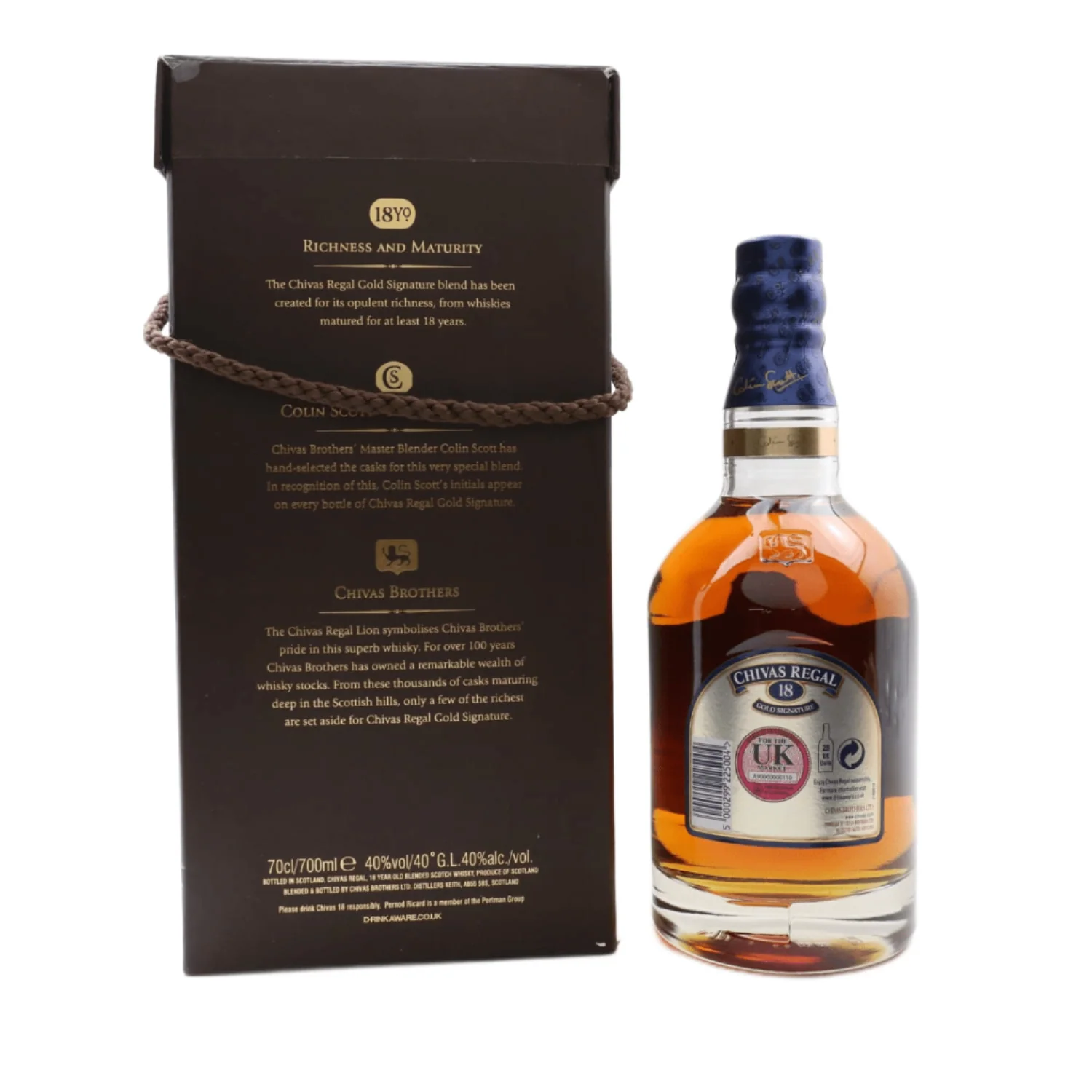 Chivas Regal 18 Year Old Gold Signature & 2 X Glasses Set 70cl - Image 2