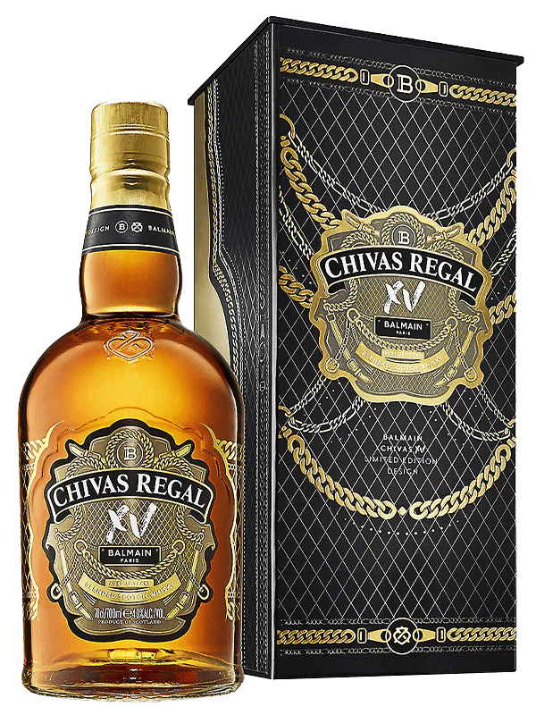 Chivas Regal XV Balmain Limited Edition Blended Scotch Whisky 70cl