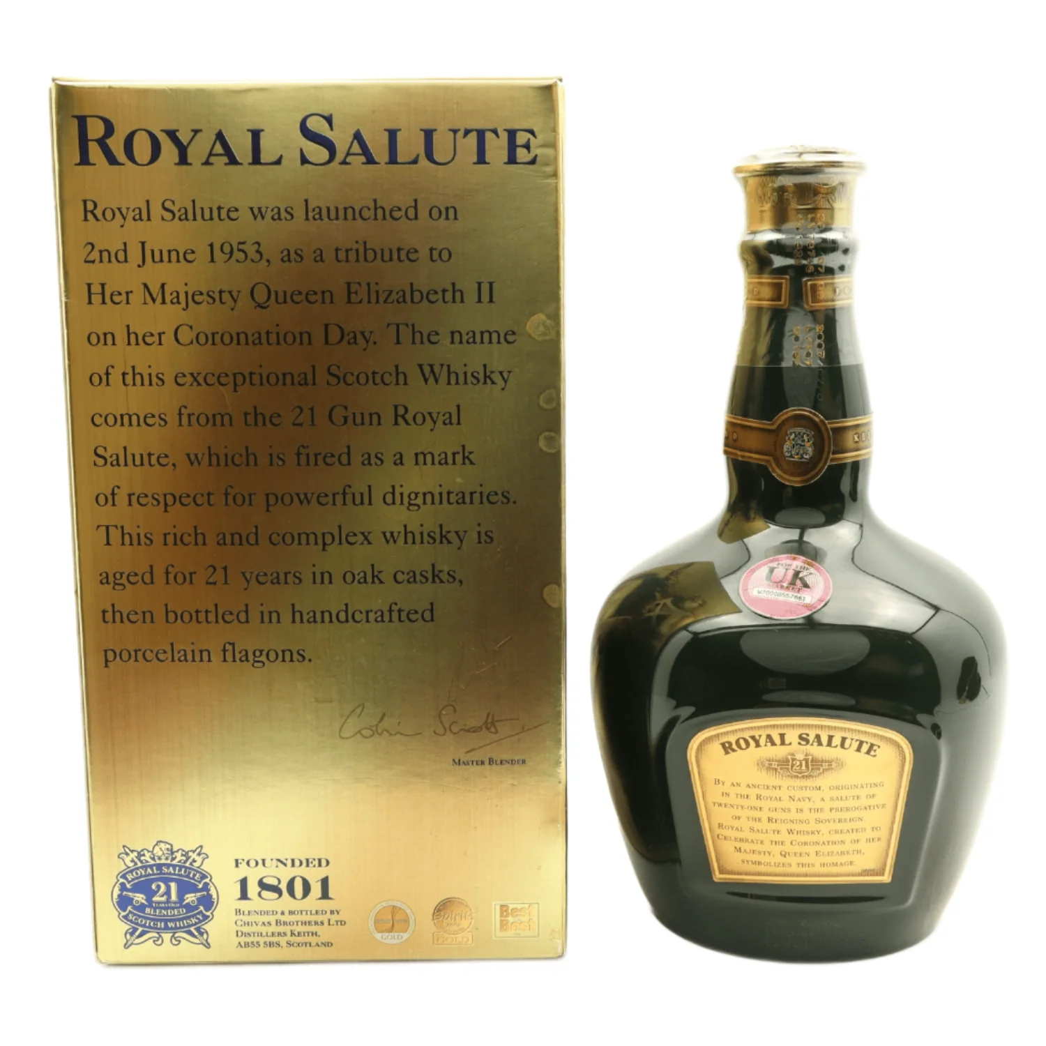 Royal Salute 21 Year Old Emerald Flagon Blended Scotch Whisky 70cl - Image 2