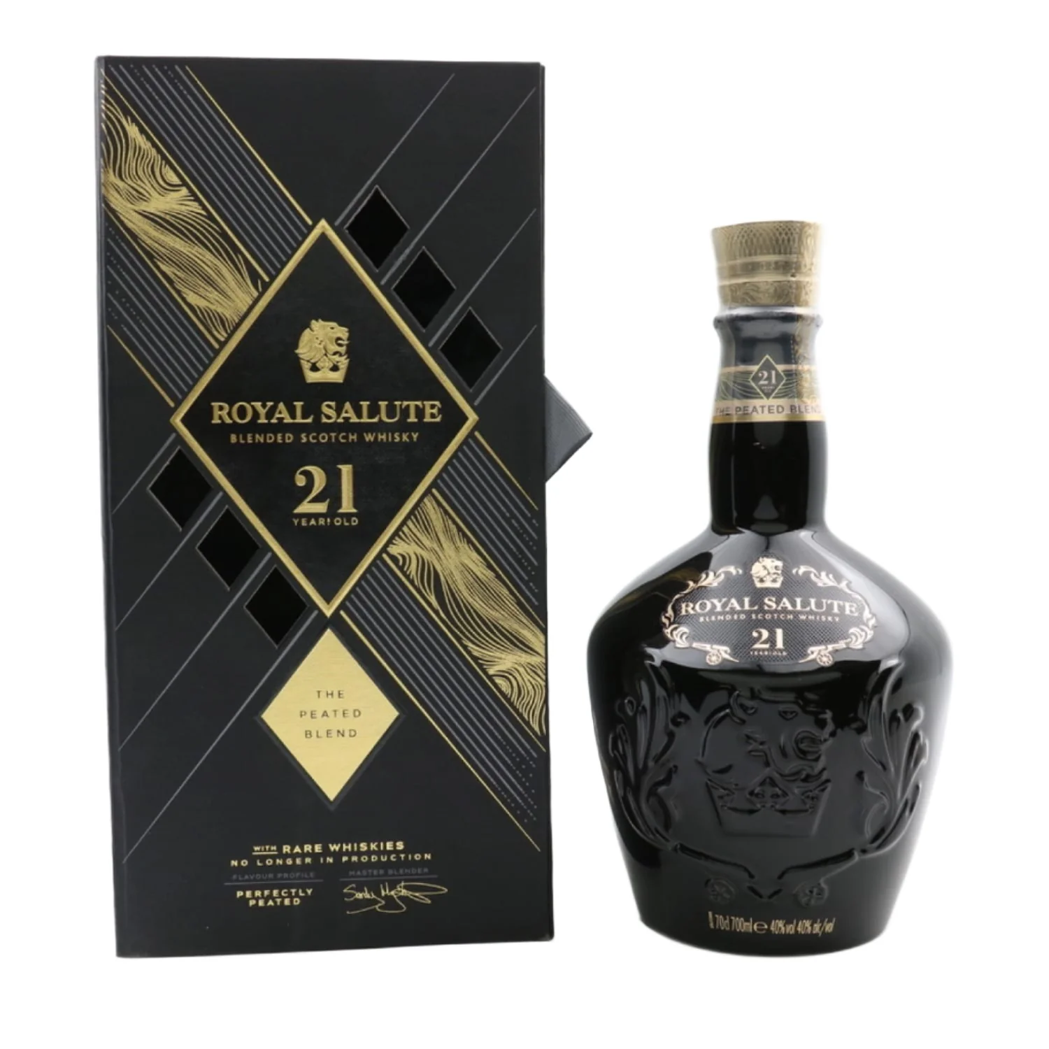 Royal Salute 21 Year Old The Peated Blend Black Flagon Blended Scotch Whisky 70cl