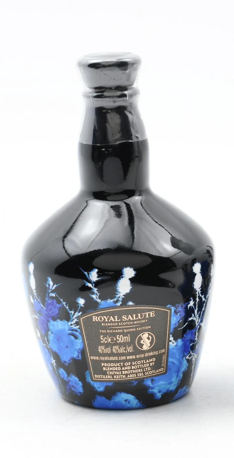 Chivas Royal Salute Richard Quinn Black Flagon Miniature 5cl - Image 2