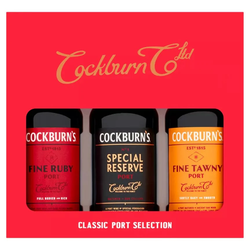 Cockburn's Classic Port Selection Gift Pack 3x5cl