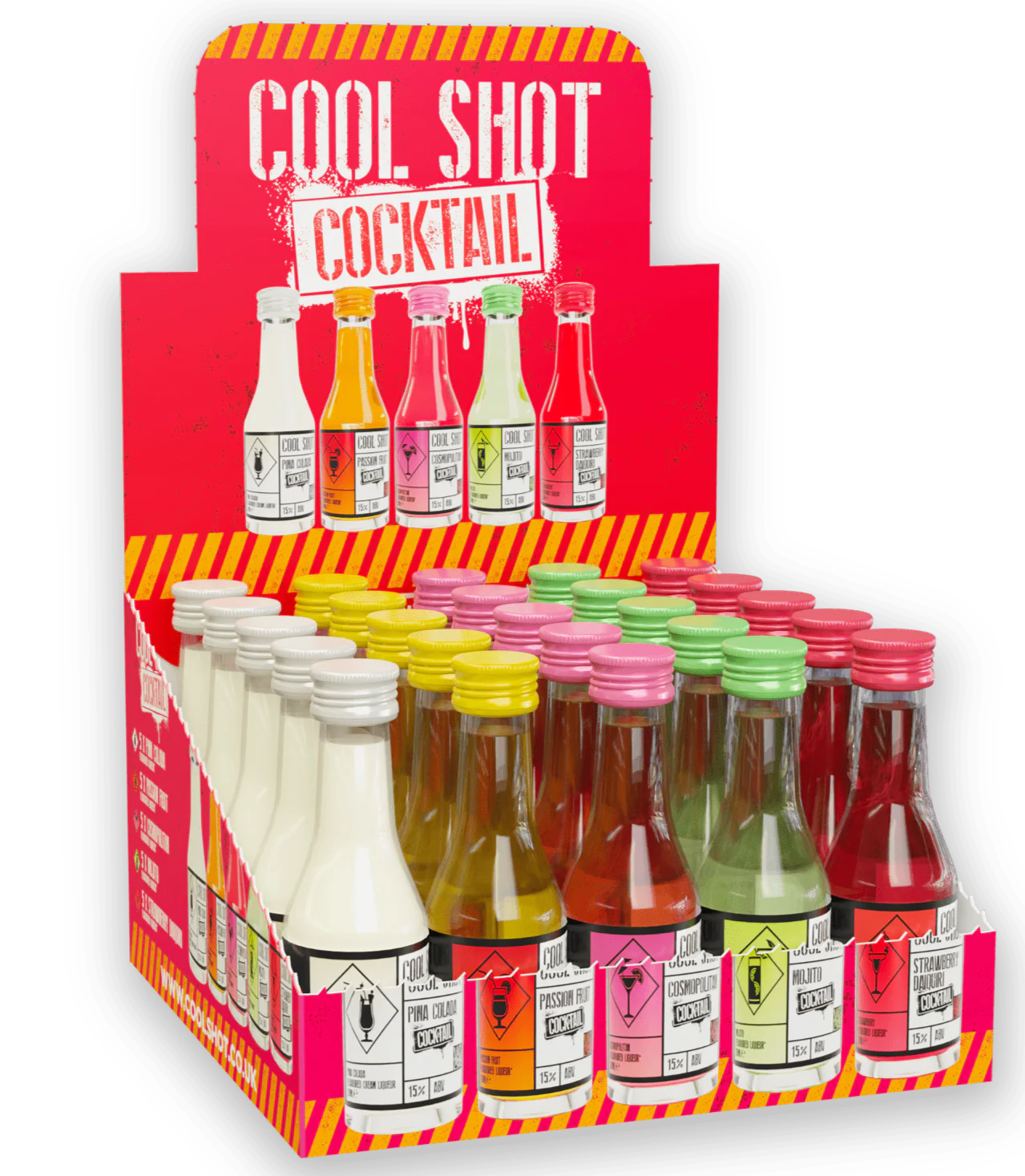 Cool Shot Mixed Cocktail Shots 25x2cl