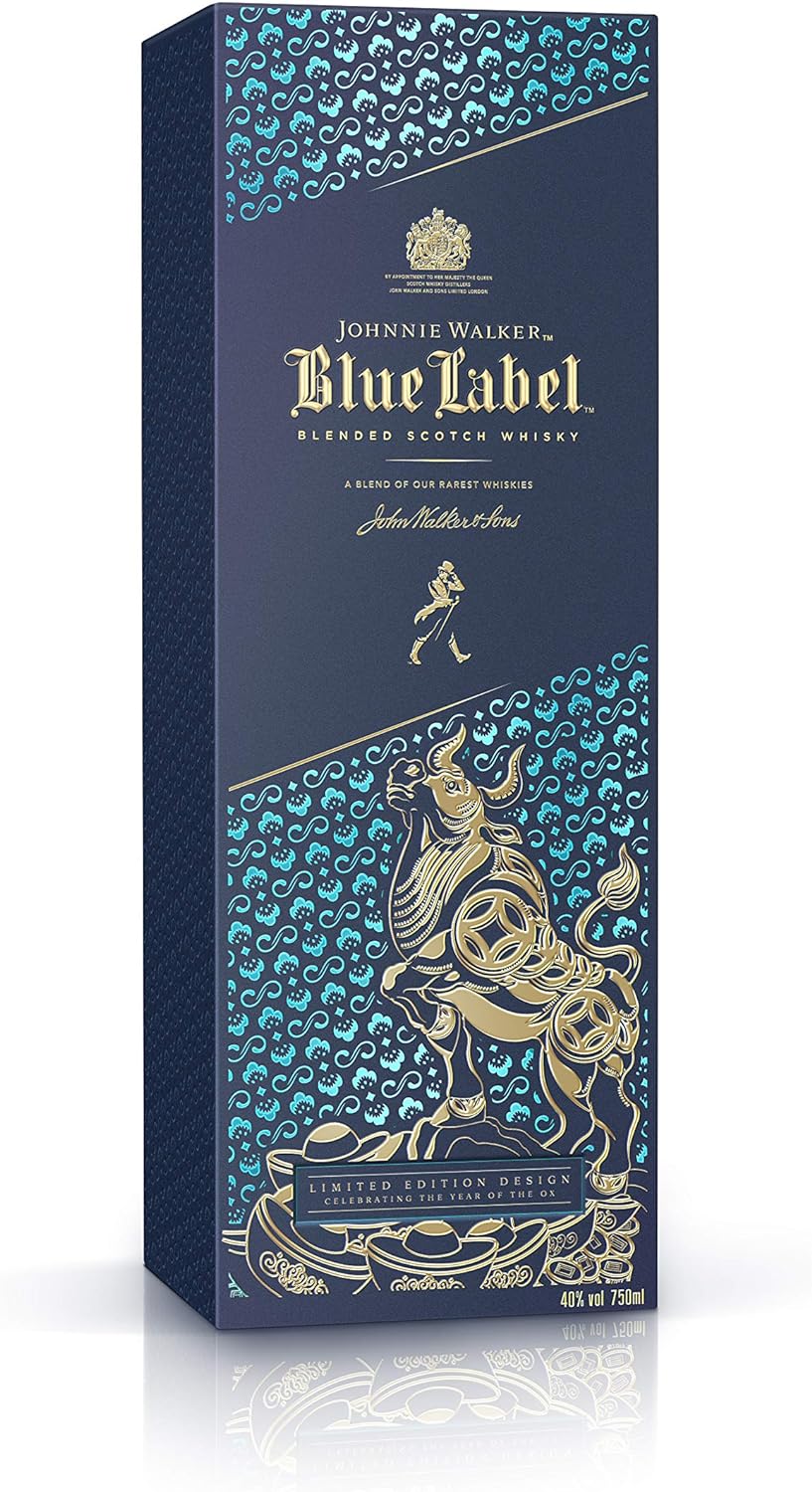 Johnnie Walker Blue Label Limited Edition Chinese Year Of The Ox 2021 Release 70cl - Image 2