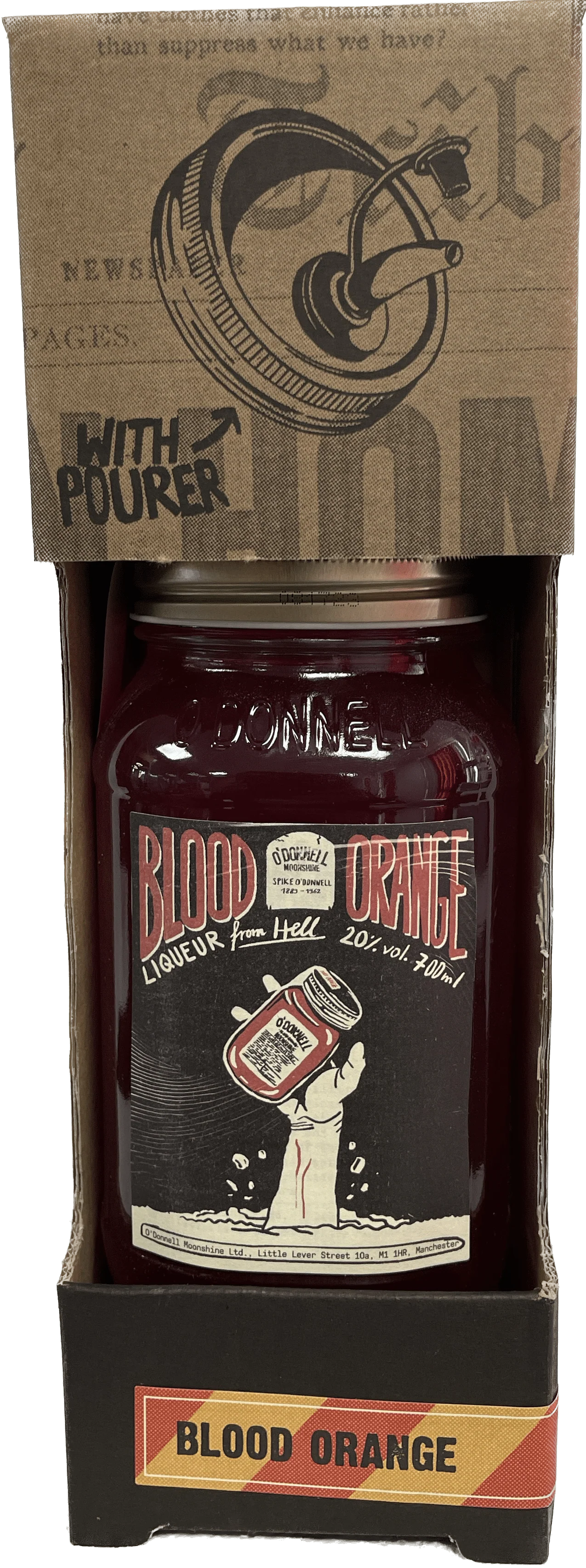 O'Donnell Moonshine Blood Orange 'Liqueur From Hell' Halloween Edition Gift Box 70cl