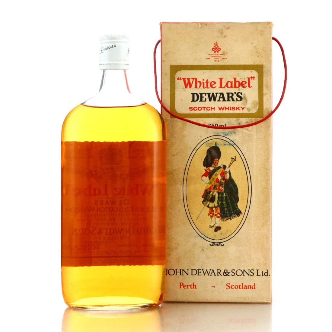 Dewar's White Label Blended Scotch Whisky 1960s 75cl