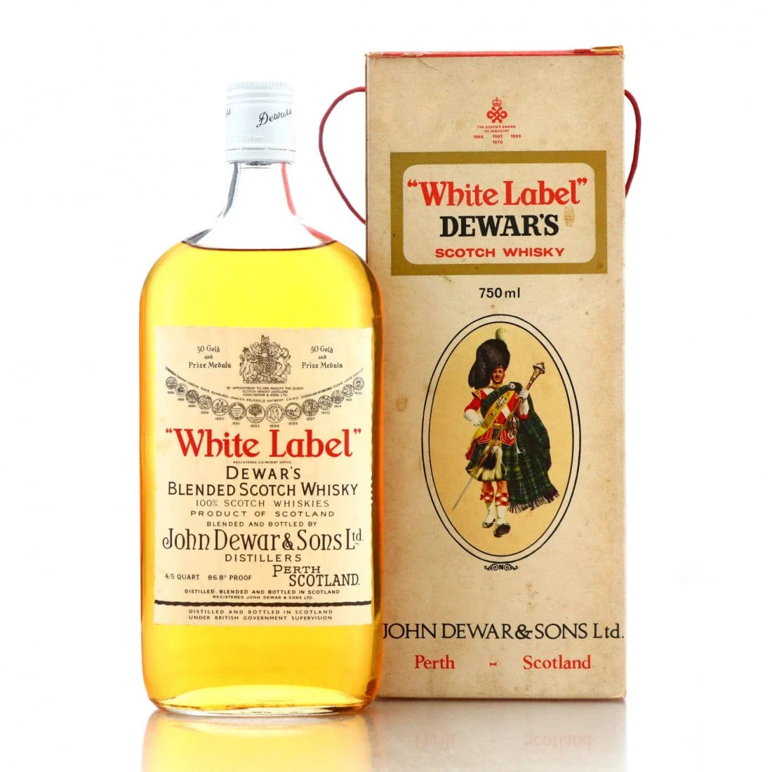 Dewar's White Label Blended Scotch Whisky 1960s 75cl - Image 2