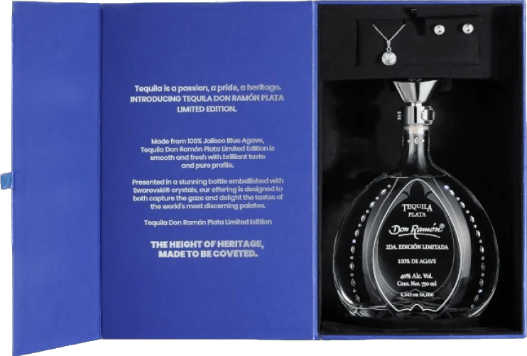 Don Ramón Limited Edition Swarovski Plata Tequila Gift Box 75cl