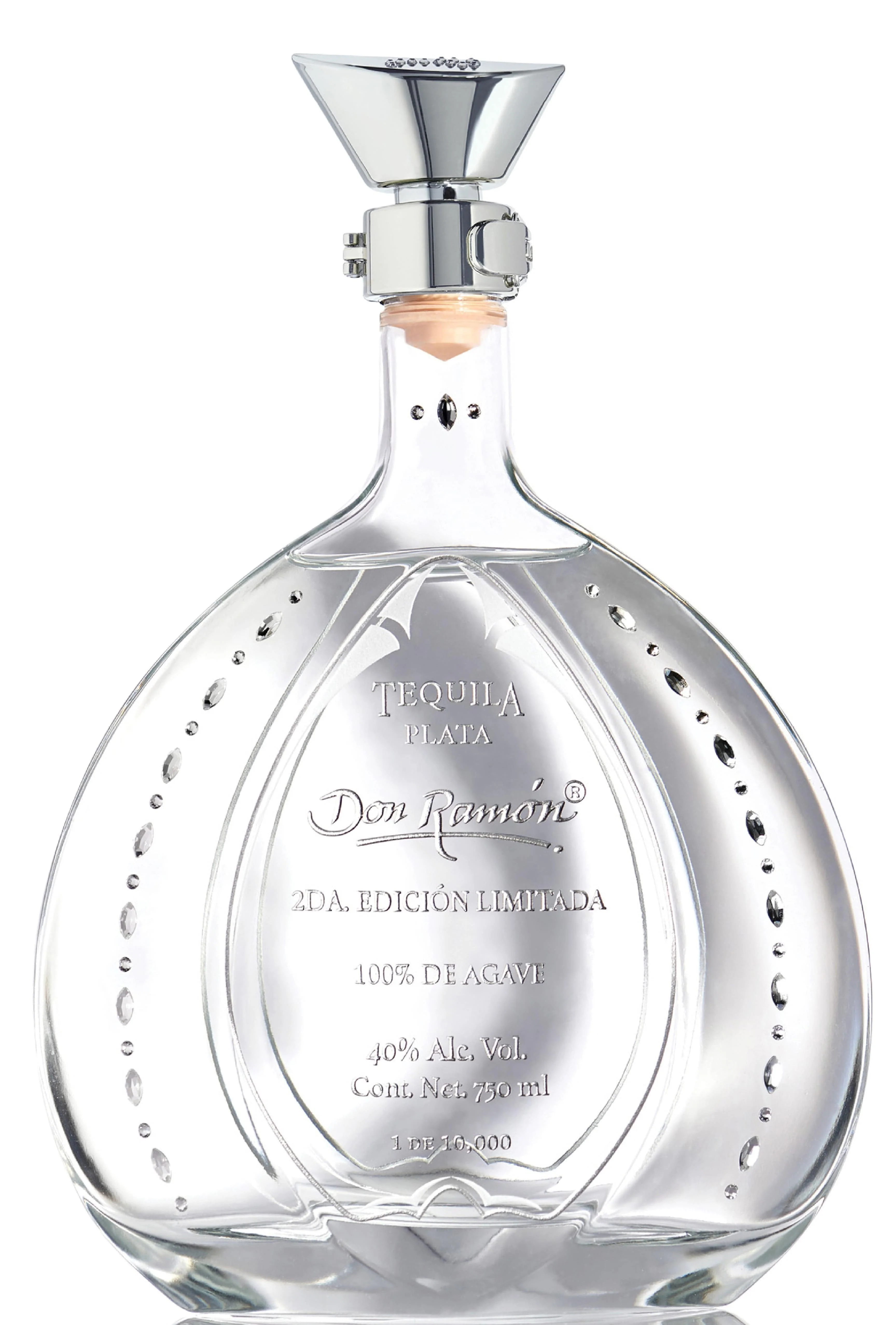 Don Ramón Limited Edition Swarovski Plata Tequila Gift Box 75cl - Image 2
