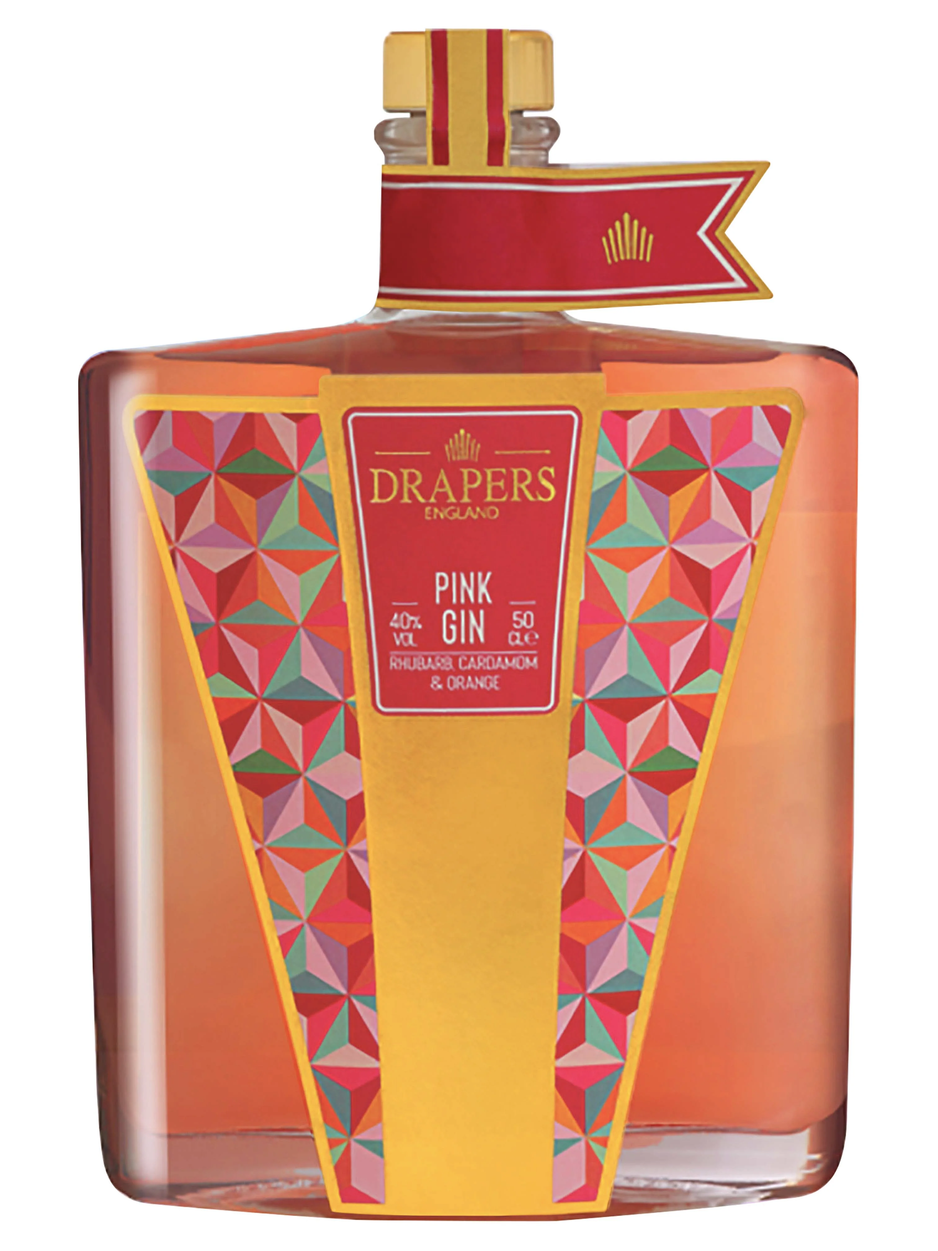 Drapers Pink Rhubarb, Cardamom & Orange Gin 50cl
