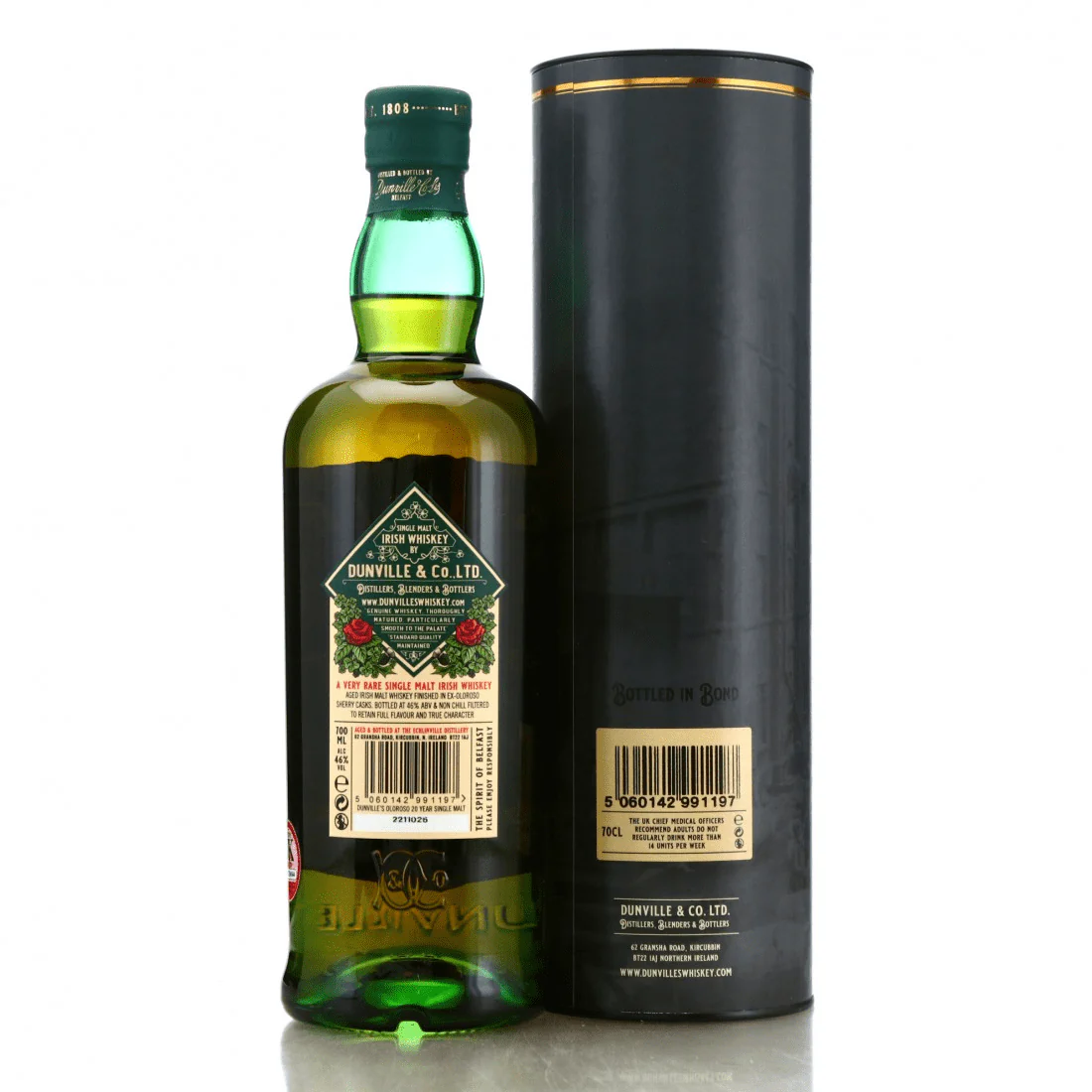 Dunville's VR 20 Year Old Oloroso Sherry Cask Irish Whiskey 70cl - Image 2